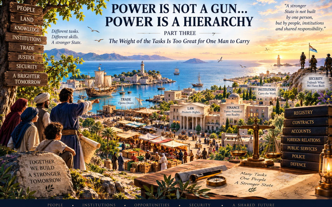 POWER IS NOT A GUN… POWER IS A HIERARCHY | (PART 3) | THE WEIGHT OF THE TASKS IS TOO GREAT FOR ONE MAN TO CARRY